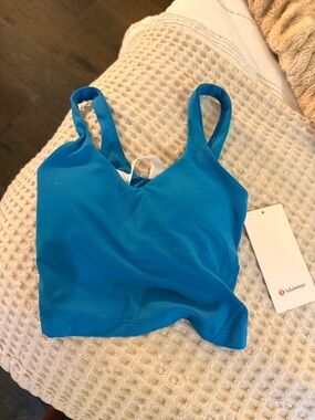 Lululemon Bright Teal Athletic Crop align tank